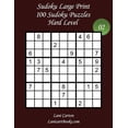 thumbnail image 1 of 100 Sudoku Puzzles Hard Level : Puzzle Big Size, 1 of 1