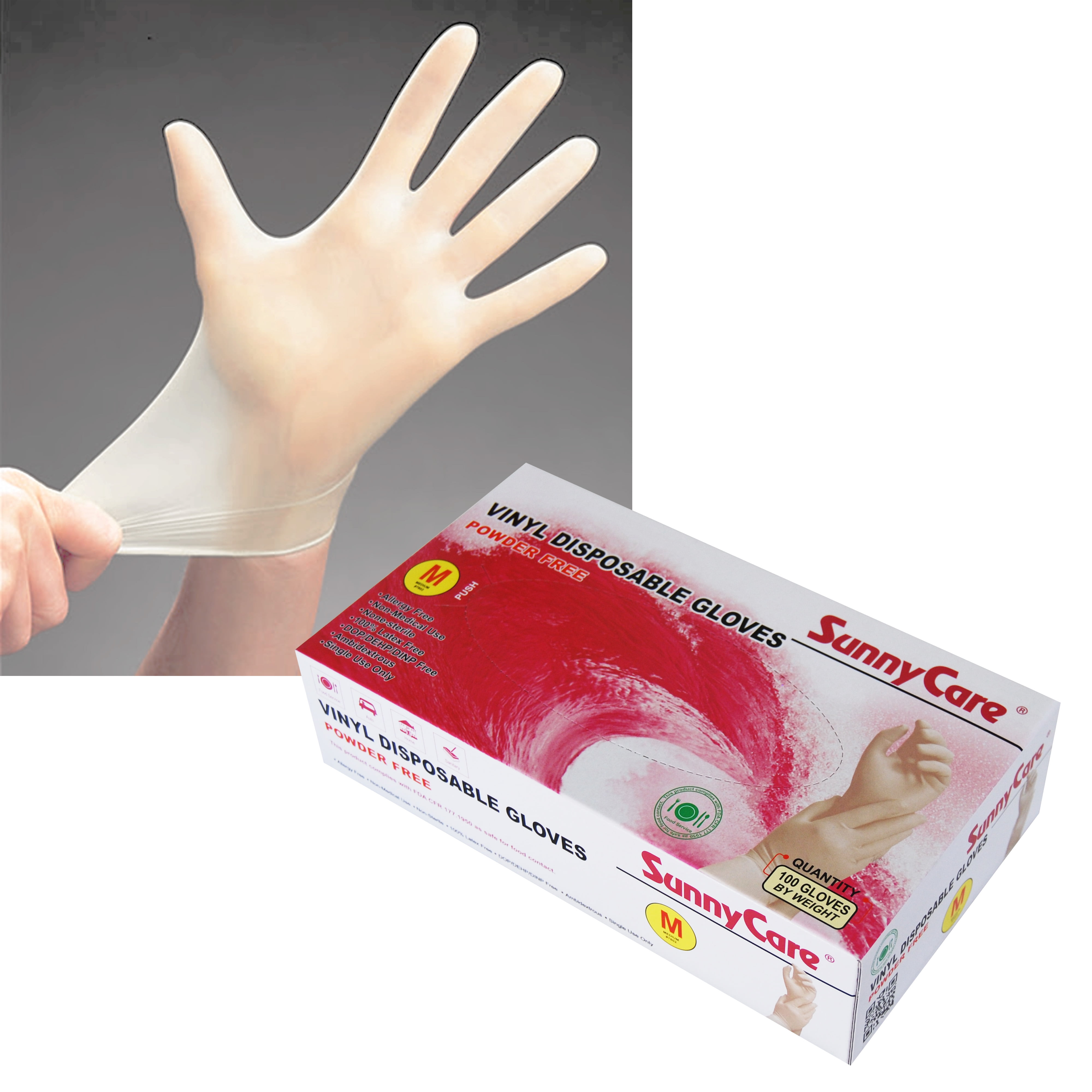 Puritex Powder Free Disposable Vinyl Glove 50pcs Disposable Glove
