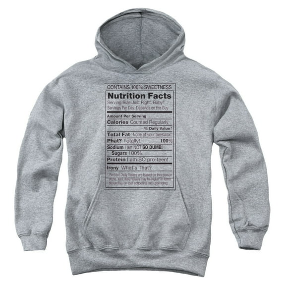- 100% Sweetness - Youth Hooded Sweatshirt - Large