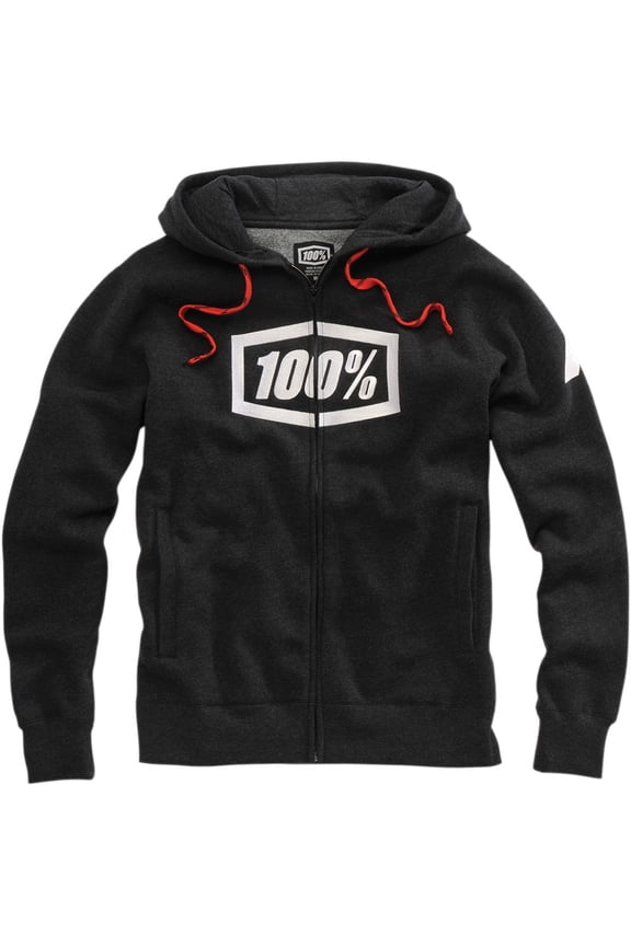 Syndicate Fleece Zip-Up Hoodie (Small, Black/Heather)