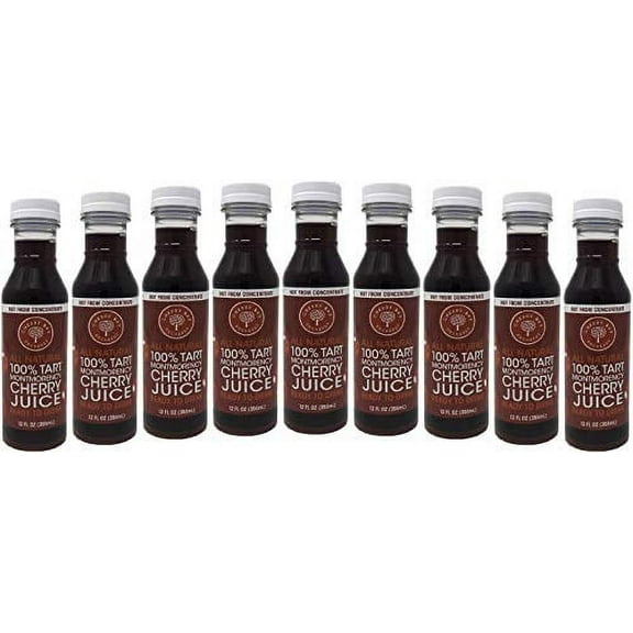 100% Tart Montmorency Cherry Juice Pack Of 9