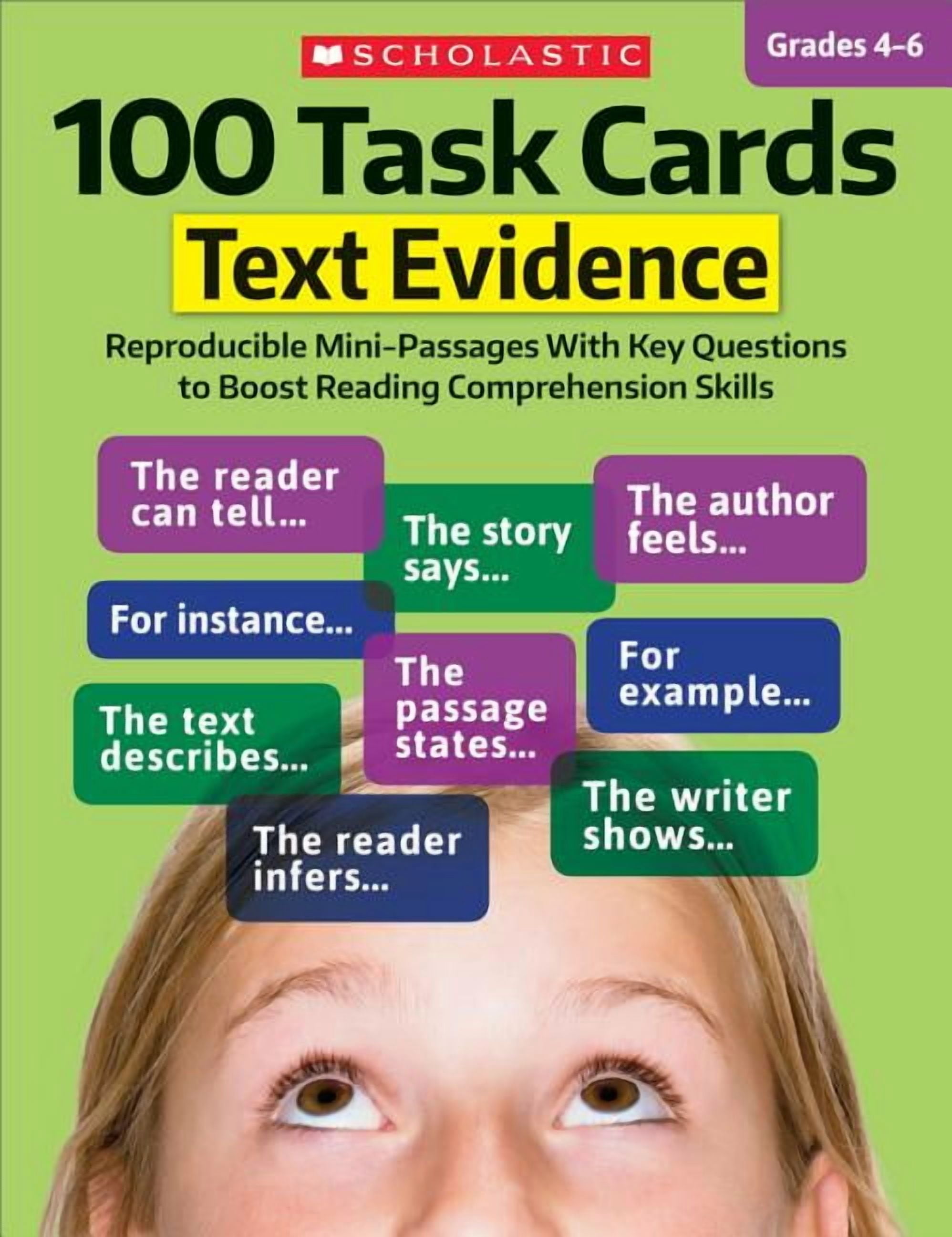 Pre-Owned 100 Task Cards: Text Evidence: Reproducible Mini-Passages ...