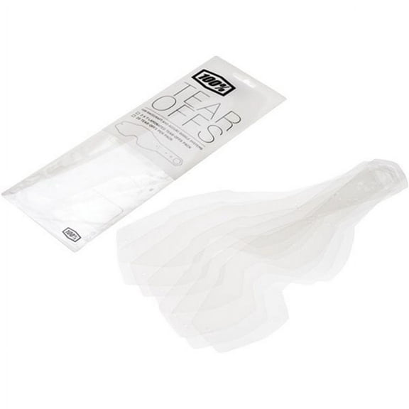 Clear 100 Percent Racecraft/Accuri Lanimated Goggle Tear-Offs Motorcycle Goggle