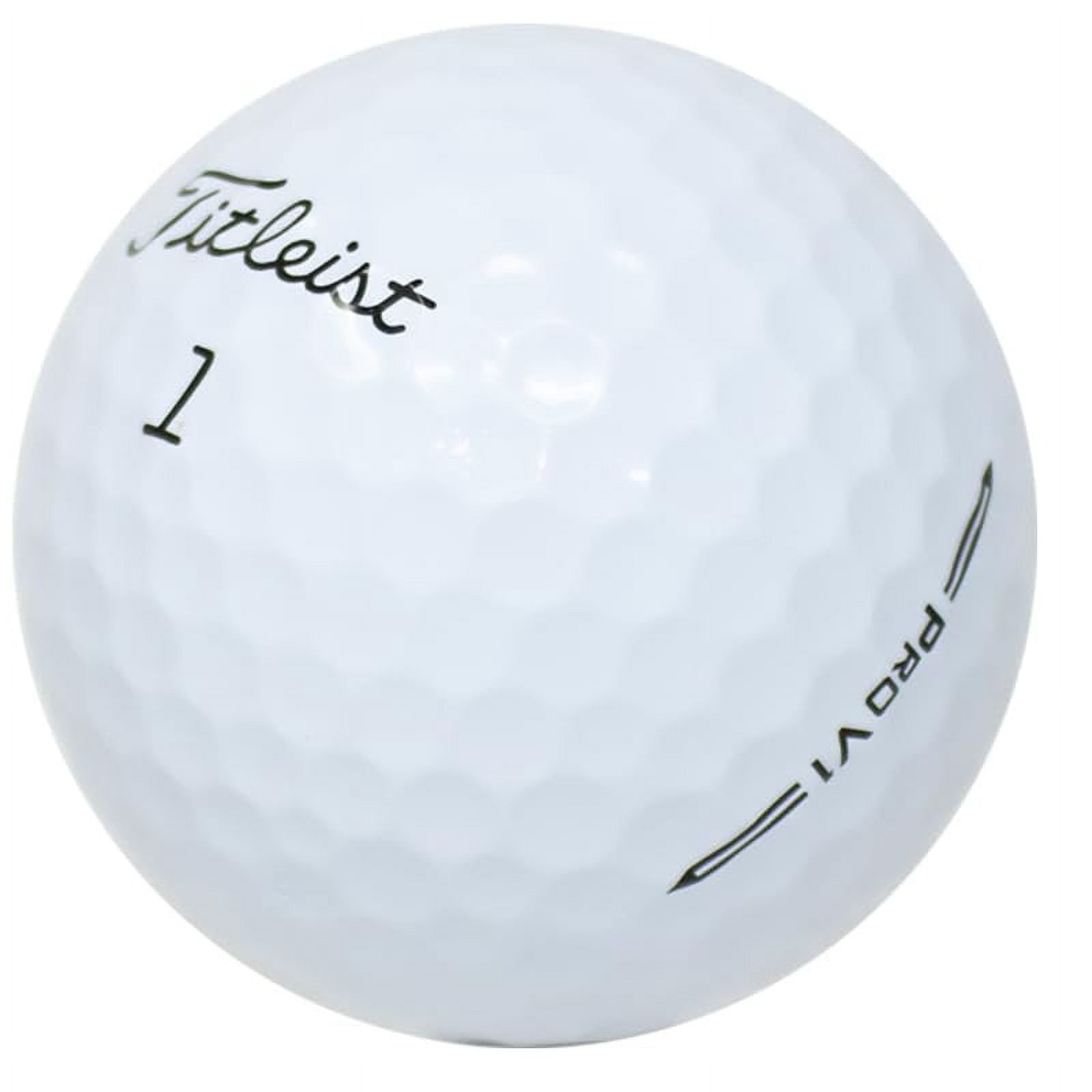 Pre-Owned LostGolfBalls - 100 Titleist Pro V1 Golf Balls in Refinished Condition, 2023 Year Model, No Logos, No Player Markings, Refinished Used Golf Balls, White