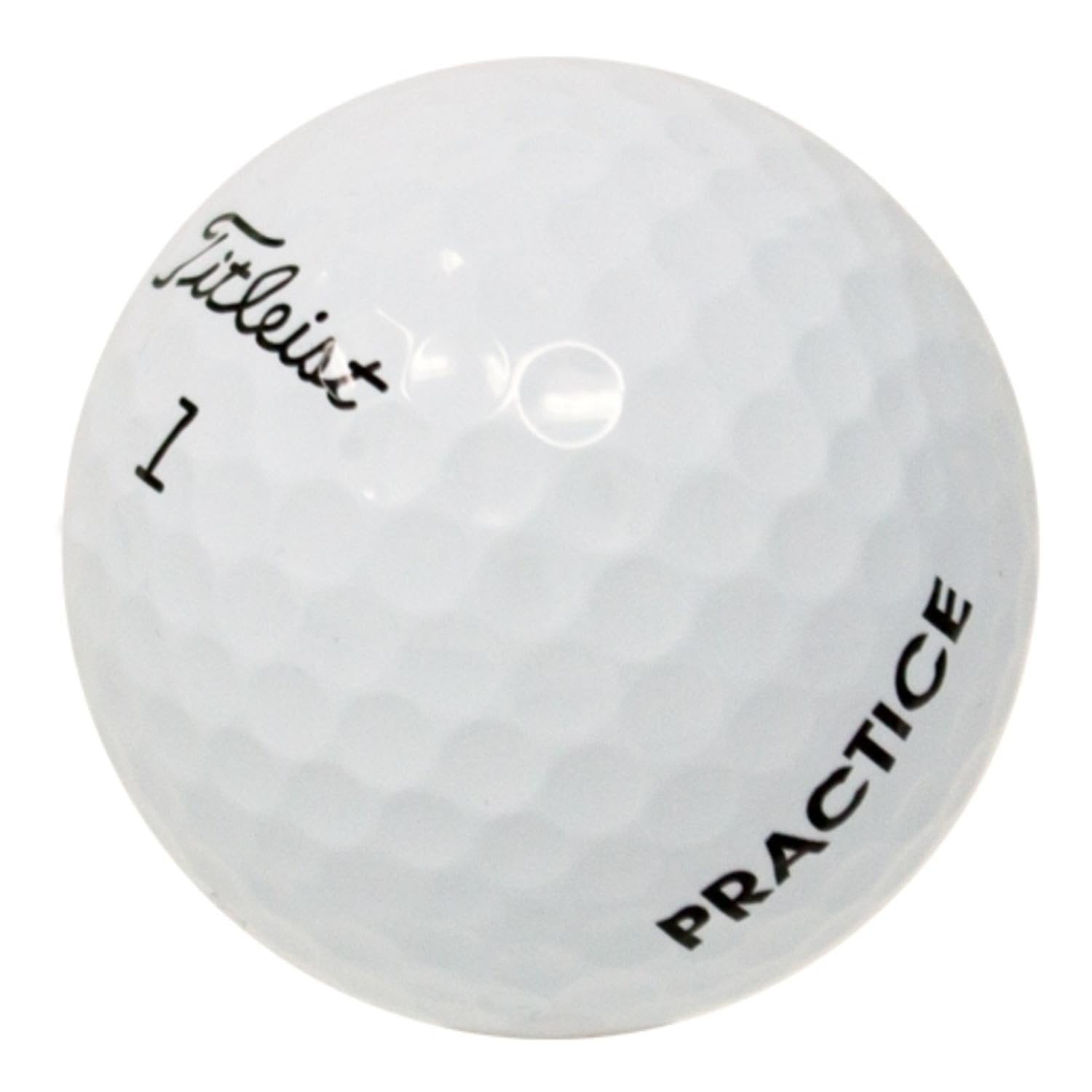 Pre-Owned LostGolfBalls - Titleist Tour Practice Golf Balls in Pristine Condition Quality, No Logos, No Player Markings, Recycled Used Golf Balls, Perfect Condition, Unreal Value, White