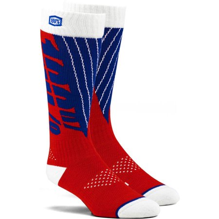 100% Torque Riding Socks (Sm-Md, Red/Blue)