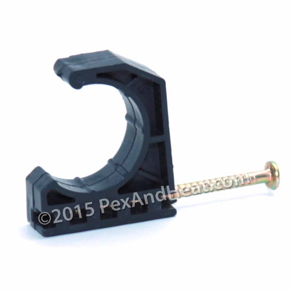 100 Tube Talons 3/4 J with Nail Plastic Black Clamps