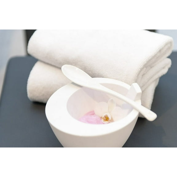 100% Turkish Cotton Luxury Hotel Spa Gym Hand Towel (10 Pack, White)