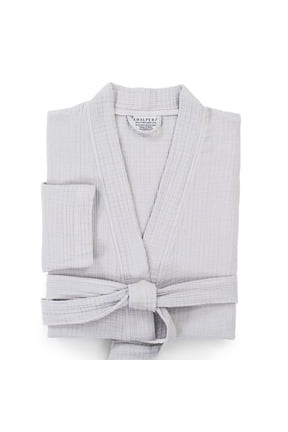 100% Turkish Cotton Sumptuous Muslin Bathrobe - Cloud Cotton Soft and Luxury Robe for Men and Women