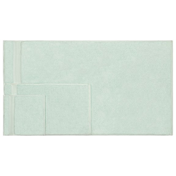 100% Turkish Long Staple Cotton 6-Piece Towel Set, 2 Face, 2 Hand, and 2 Bath Dusty Aqua