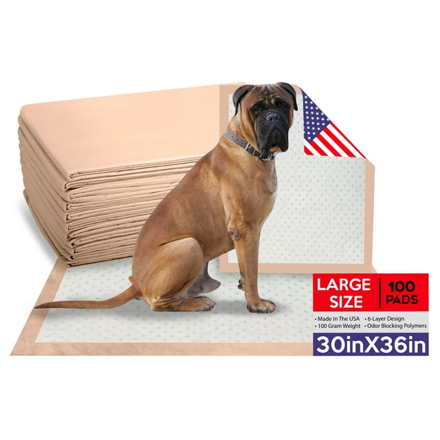 100 Ultra Heavy Absorbent 30x36 XL Puppy Pads for Puppies and Large Dog