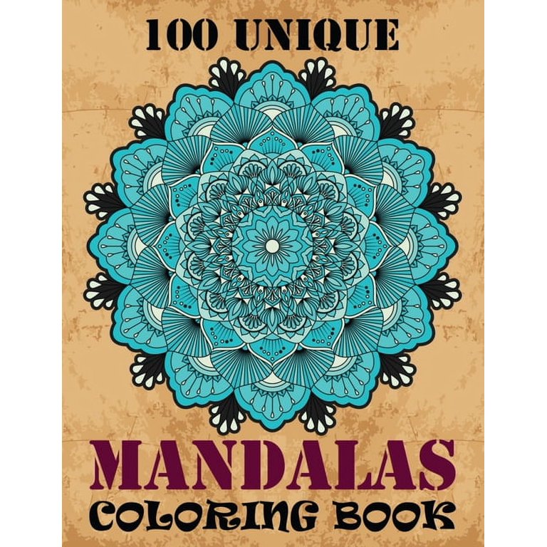 Adult Coloring Book Mandalas Paperback Book of Relaxation Art Color Therapy