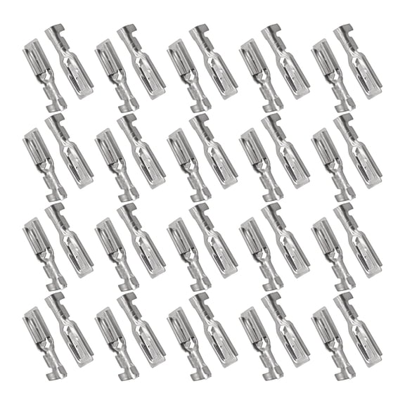 100 Units Brass Female Disconnect Terminals 2.8mm Standard Size Auto Wiring Repair for Car Electronics & Industrial Use