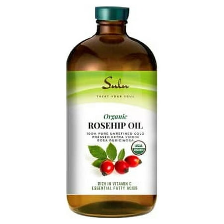 100% Unrefined Cold Pressed Rosehip Oil-Rosa Rubiginosa (16 fl.oz)