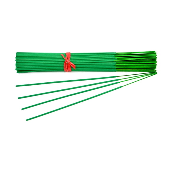 100 Unscented (Green) Incense Sticks 11 inch - 100% Natural Joss and Bamboo 11" Punk Blanks - for DIY Aromatherapy Incense Making.