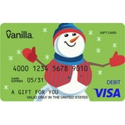 $100 Vanilla Visa Snowman eGift Card (plus $5.44 Purchase Fee)