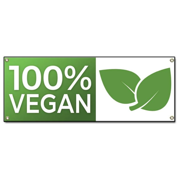 100% Vegan | 36" X 96" Banner | Heavy Duty 13oz. Outdoor Vinyl Single Sided With Grommets | Made in The USA