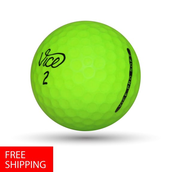 Pre-Owned 100 Vice Pro Soft Green 4A - near Mint - Used Recycled Golf Balls, by Mulligan Golf Balls