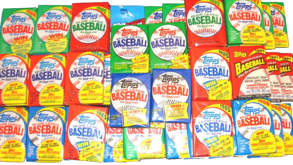 100 Vintage Topps Brands Baseball Cards ~ SEALED IN ORIGINAL WAX & CELLO PACKS