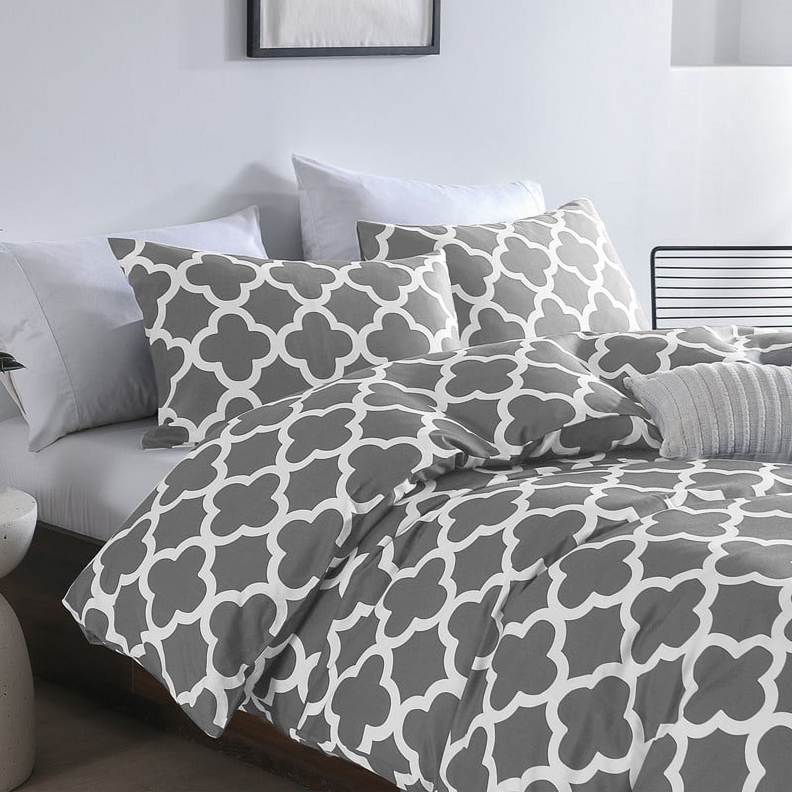 LONAVA Bamboo-Derived King Size Bed Sheets - 4pc Set, Grey, Silky Soft & Cooling With 16\" Deep Pocket - View #3