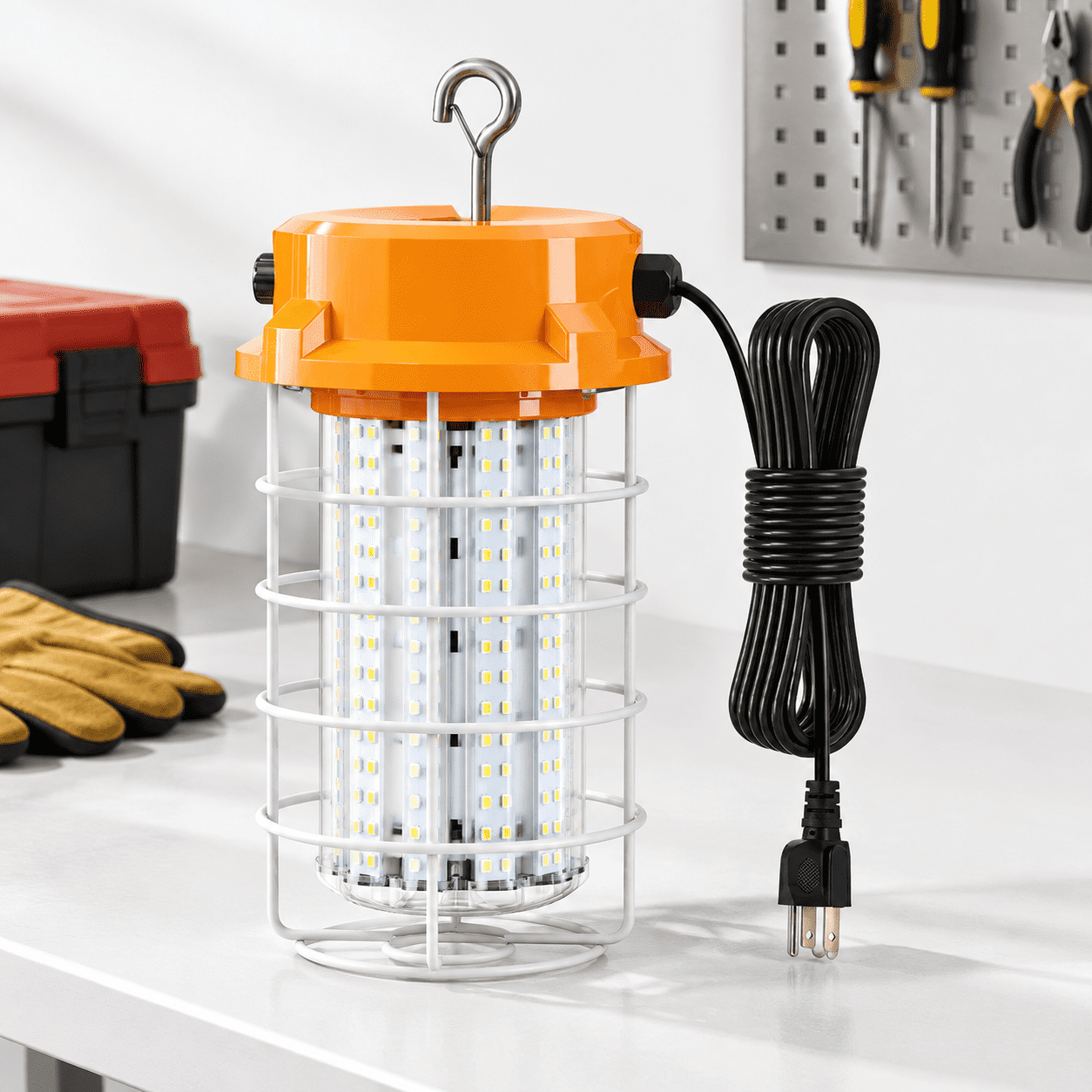 100 W Portable LED Work Light, 15000lm 5000k Daylight, Linkable Job ...
