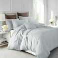thumbnail image 1 of 100% Washed Cotton Duvet Cover Set, Bedding Set,Durable & Breathable Comforter Cover Set 3Pcs, 1 of 4