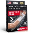 thumbnail image 1 of 100% Waterproof Cast Covers for Shower Arm - Tight Seal - 3pk Adult Reusable Cast Protectors - Half Arm Bag Sleeves, 1 of 7