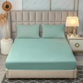 100 Waterproof Cotton Fitted Bed Sheet Antimite and Antibacterial