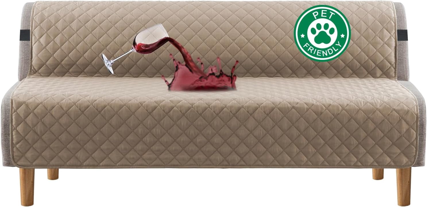 futon with removable washable cover and waterproof protector layer