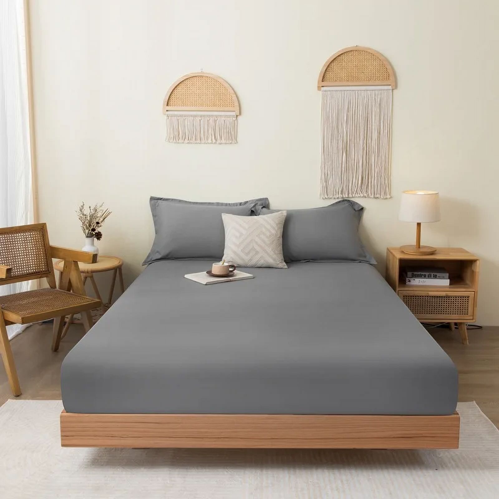 100 Waterproof Mattress Cover Fitted Bed Sheet with Elastic Band Anti