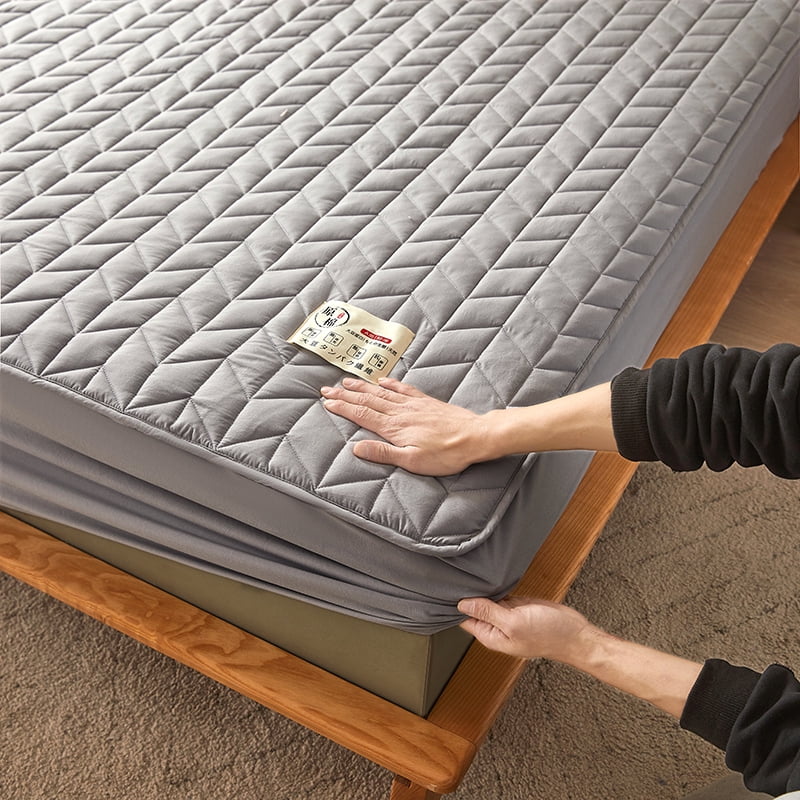 Cotton Thicken Mattress Cover Quilted Mattress Portector Topper Pad