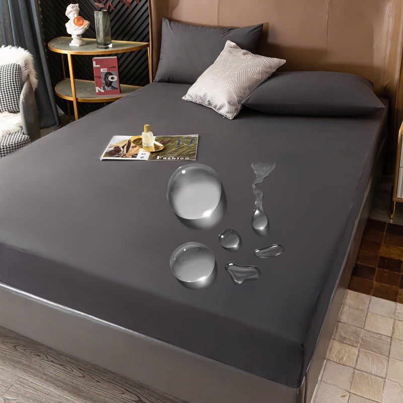 100 Waterproof Mattress Cover Protector Adjustable Nonslip Fitted Bed