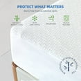 thumbnail image 1 of 100% Waterproof Mattress Protector, Breathable Cooling Bamboo 3D Air Fabric Mattress Cover, Soft Noiseless Bed Cover, Machine Washable, 8-21'' Deep Pocket (Twin), 1 of 6