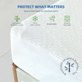 thumbnail image 1 of 100% Waterproof Mattress Protector Twin XL Size Bed Rayon Made from Bamboo Cover Breathable 3D Air Fabric Cooling Mattress Pad Cover Smooth Soft Noiseless Washable, 8''-21'' Deep Pocket, 1 of 6