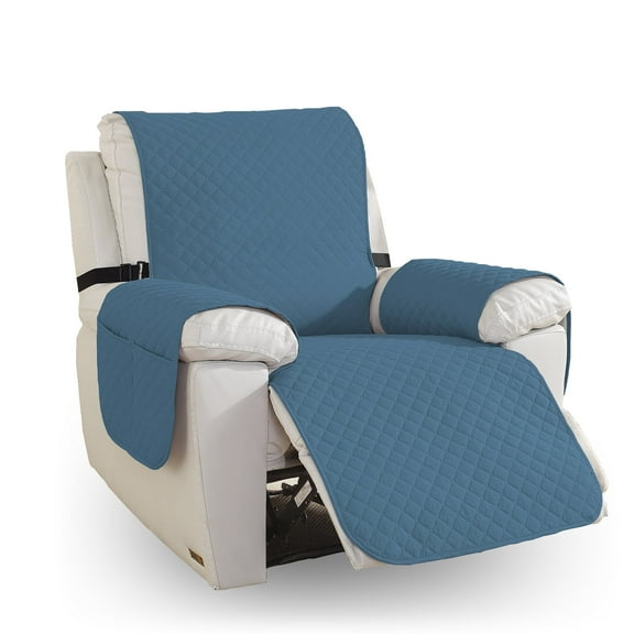 100% Waterproof Recliner Chair Cover Sofa Slipcover, Pet Cover for Small Recliner Chair with Elastic Straps, Washable Reclining Chair Cover Recliner Furniture Protector
