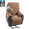 thumbnail image 1 of 100% Waterproof Recliner Chair Covers, 28" Recliner Cover Chair Covers with Side Pocket &Non-Slip, Reclining Furniture Protector for Large Power Lift Recliner (Terracotta), 1 of 6