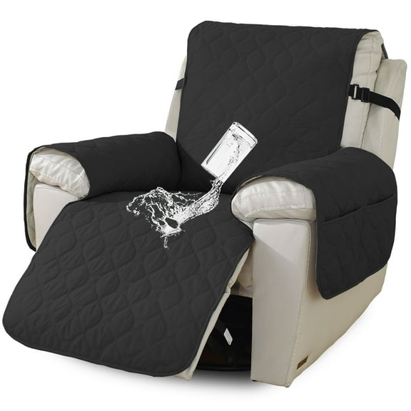 100% Waterproof Recliner Chair Covers, Recliner Cover Non-Slip Dog Chair Cover Furniture Protector Washable Slipcover with Pocket, Elastic Straps for Pets, Dogs ﻿（28”）