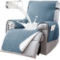 thumbnail image 1 of AORSHER Non-Slip Polyester Recliner Slipcovers, Gray Blue, 1 of 17