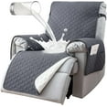 thumbnail image 1 of Aorsher 100% Waterproof Recliner Chair Covers That Stay in Place, Non-Slip Recliner Cover with 5 Pockets, Elastic Straps, Washable Reclining Chair Protector for Kids, Pets, Dogs, Grey, 30inch, 1 of 17