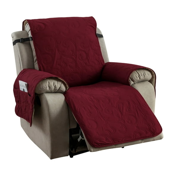 100% Waterproof Recliner Cover - Recliner Cover with Non-Slip Granule, Recliner Chair Covers with Elastic Band, Recliner Chair Covers for Reclining Chair