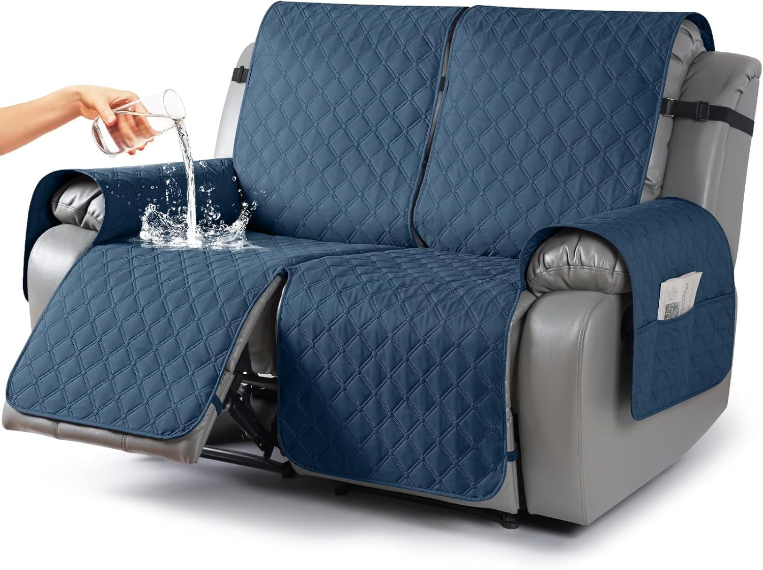 100% Waterproof Recliner Covers, Recliner Sofa Covers with Leg Straps ...