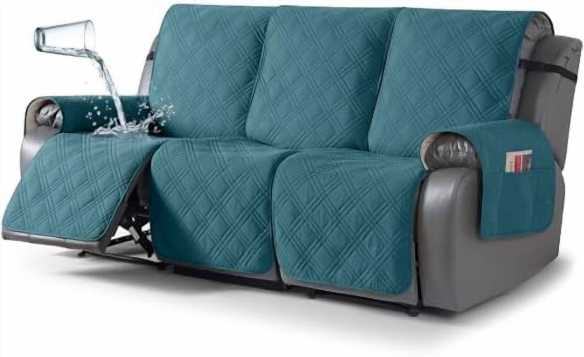 100% Waterproof Recliner Sofa Cover, Non Slip Split Couch Covers for ...