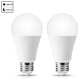 thumbnail image 1 of 100-Watt Equivalent A19 12-Watt E26 Base Dusk to Dawn Sensor LED Light Bulb in Warm White, 3000K (2-Pack), 1 of 8