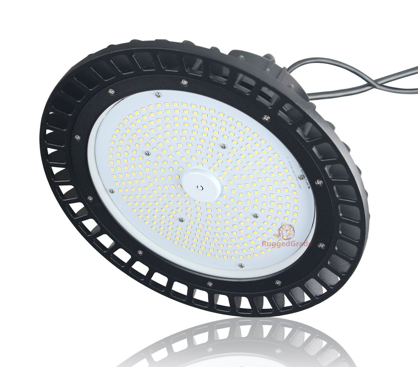 100 Watt LED High Bay UFO Corvus Series Lights - 14,500 Lumen - DLC Premium Verified - 2700K / 3000K Warm White