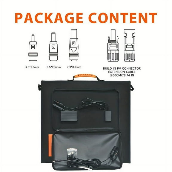 100 Watt Portable Solar Panel For Power Stations, 18V Foldable Solar Charger With Adjustable Rack For Solar Generator RV Camping Off-Grid Emergency