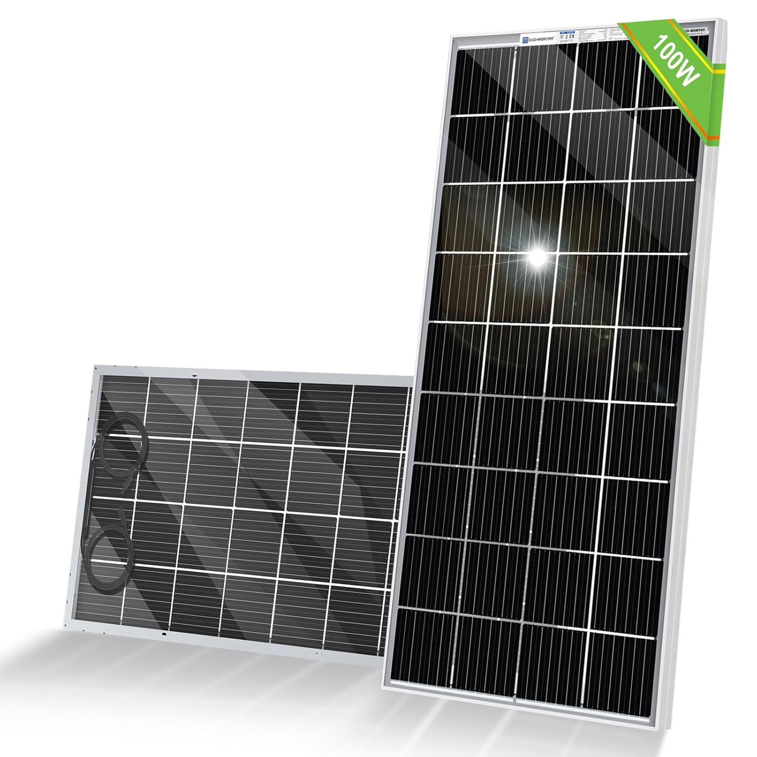 100 Watt Solar Panel 12 Volt Monocrystalline Solar Panel High Efficiency Module RV Marine Boat Caravan Off Grid