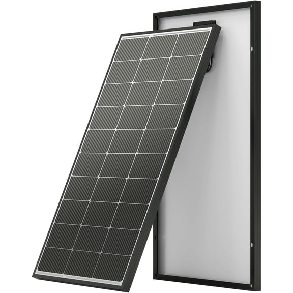 100 Watt Solar Panel, N-Type 16BB 12 Solar Panels, 25% High Coversion Rate Solar Module PV Charge for Boat Rooftop Caravan and Other Off-Grid System