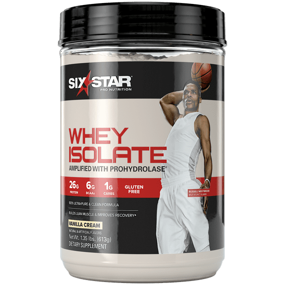 100% Whey Isolate, Protein Powder, Vanilla Cream, 26g Protein, 1.4lbs