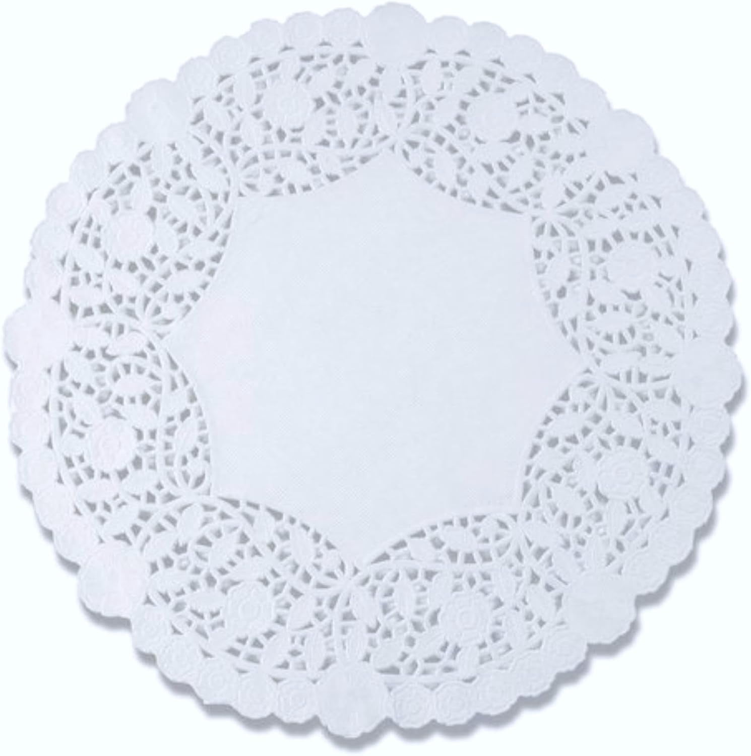 The Baker Celebrations 12 Inch Round Floral Paper Doilies, 100 Count