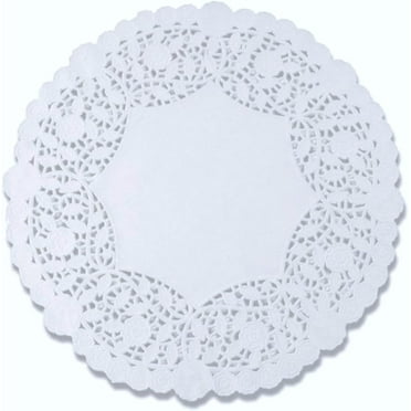 The Baker Celebrations 12 Inch Round Floral Paper Doilies, 100 Count